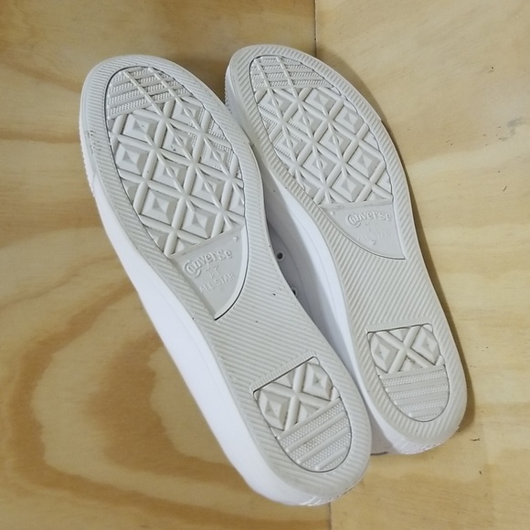 Converse Chuck Taylor All Star Low Ox White Leather Unisex Sneaker Men's sz 12 - Picture 7 of 8